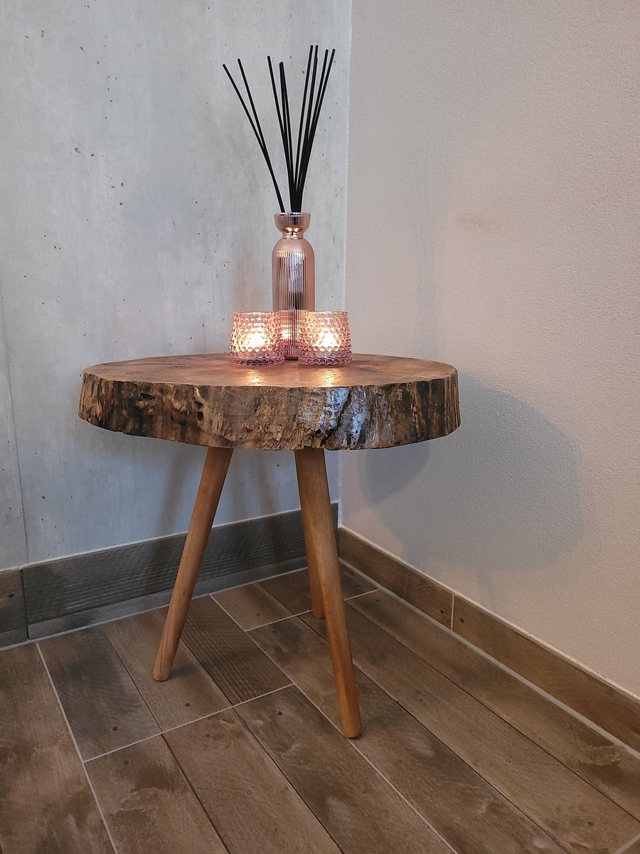 AGstyle - Boomstam - Bijzettafel - Boomstam Bijzettafel - Natuurlijk Design voor Jouw Interieur