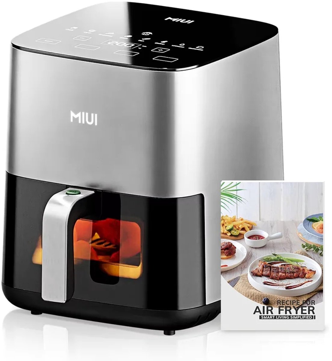 Studio Lyma Airfryer 5L Zwart 1450W met Stoomfunctie