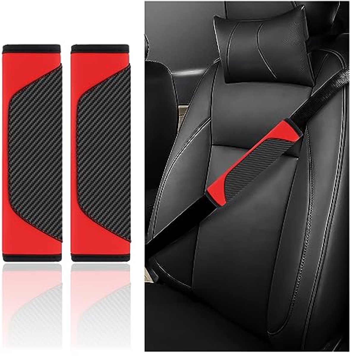 Gordelkussens voor schouderbescherming - 2 stuks universele auto-accessoires
