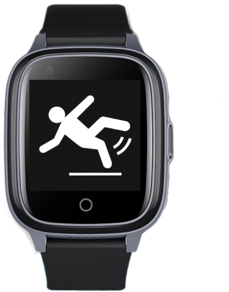 Wiesba WB32A - GPS Horloge Senior - Smartwatch voor Ouderen - Persoonlijke alarmen - alarm horloge ouderen - GPS Horloge Alzheimer - Valdetectie - Personenalarmering met SOS knop Alarmknop