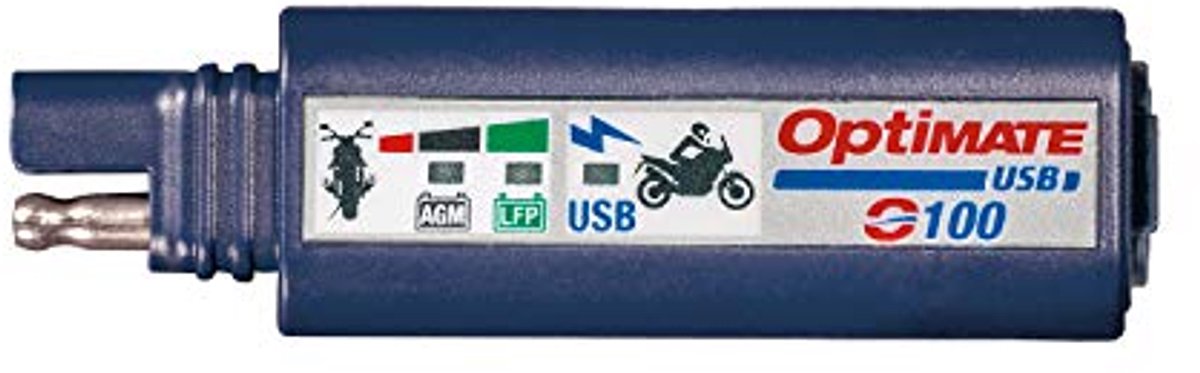 Slimme 2400 mA USB-lader met standbymodus en voertuigaccumonitor