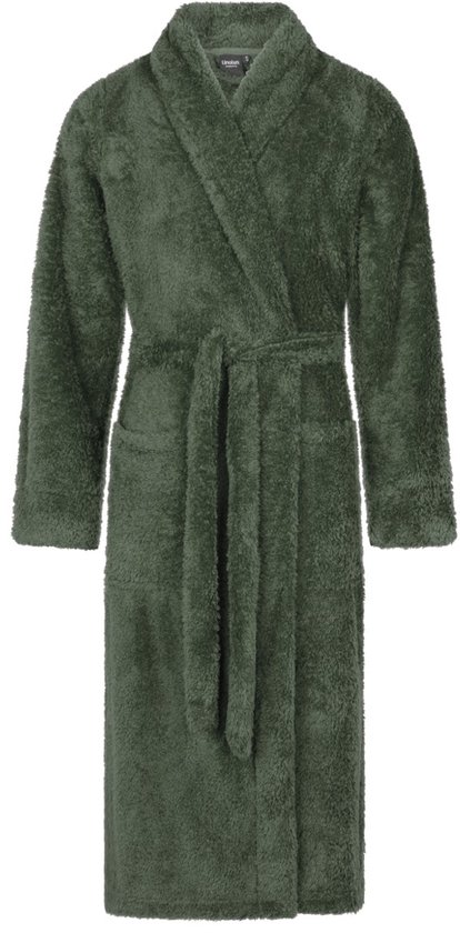 Linolux Fleece Badjas Noah Green XXL