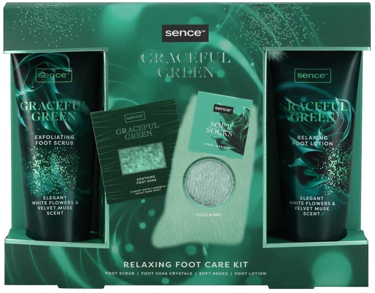 Sence collection night luxe graceful green foot giftset 1ST