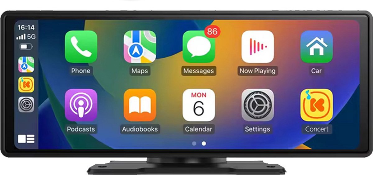 Lion D'or® Carplay Scherm - Navigatiesysteem Auto - 10.26 Inch (26cm) - Apple Carplay & Android - Carplay Scherm Universeel - Mirror Link - Draadloze Verbinding - Multimedia Autoradio