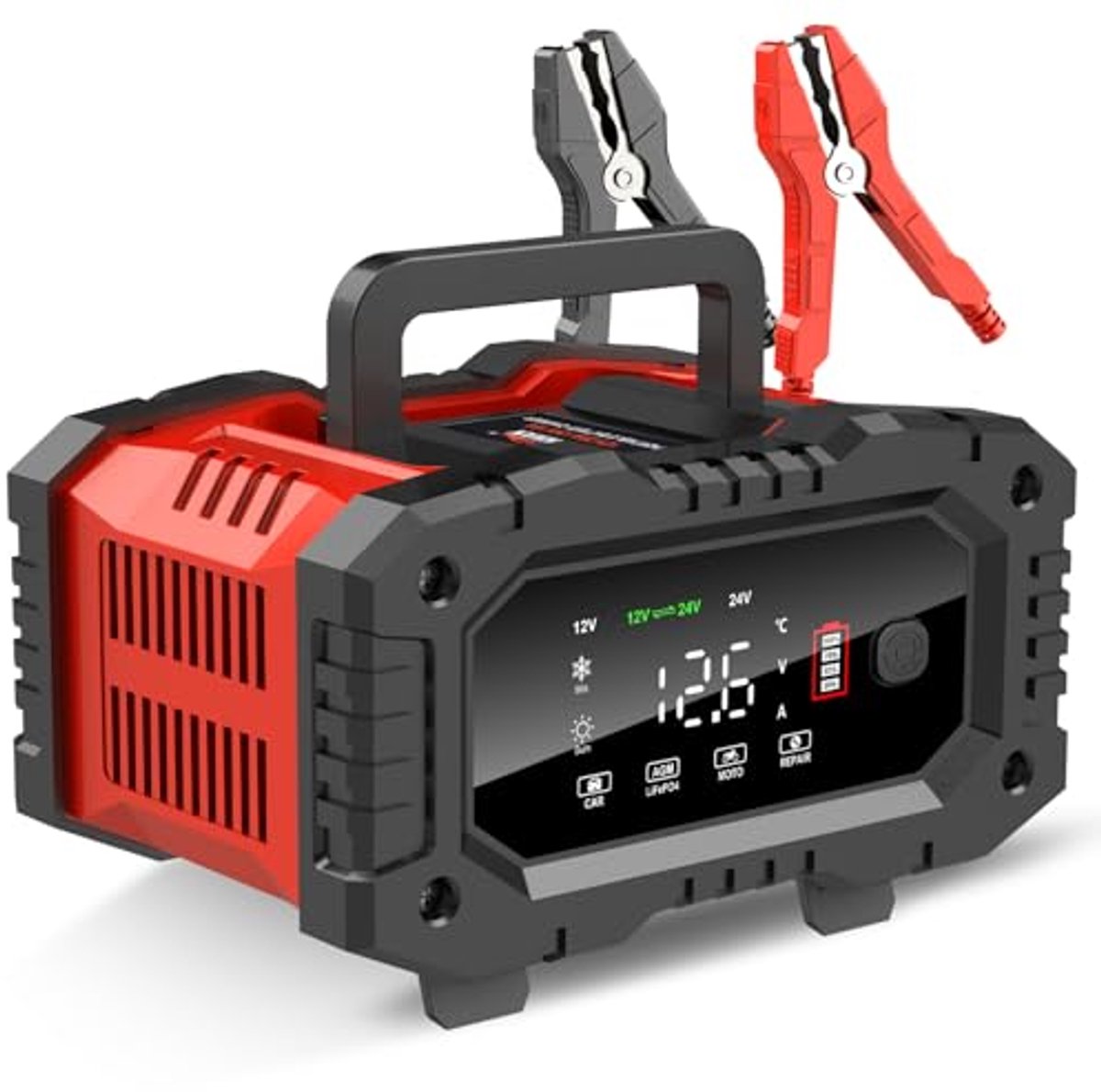 Batterijlader Onderhouder 5A 12V - Ideaal voor Auto, Motor, Boot en Grasmaaier
