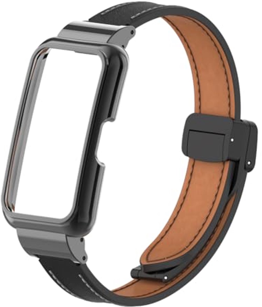 Compatibele Leren Armband voor Huawei Band 8 en Band 7 - Stijlvol en Comfortabel