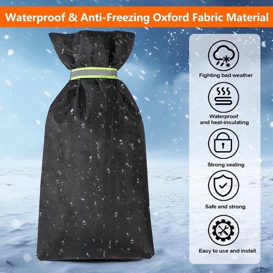 Geïsoleerde buitenkraanafdekking Wintervorstbeschermer Outdoor weerjas