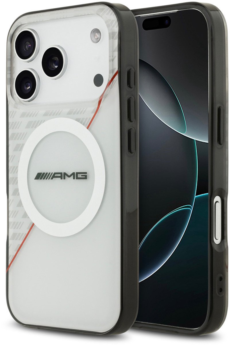 AMG Back Cover - iPhone 17 Pro - Wit - Magsafe - Double Layer - Sportief Design
