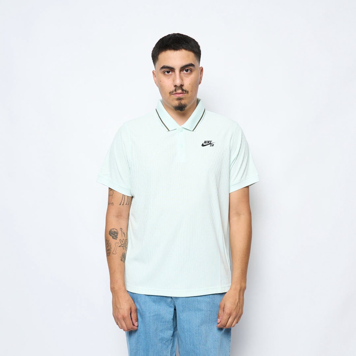 Nike SB Sport-polo Heren Mintgroen