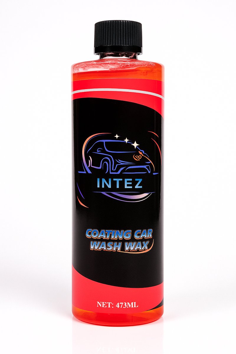 INTEZ -Ceramic -Auto Shampoo met Wax – 2-in-1 Autoshampoo met Keramische Coating - Diepe Glans & Waterafstotend | pH-Neutraal Autoverzorging
