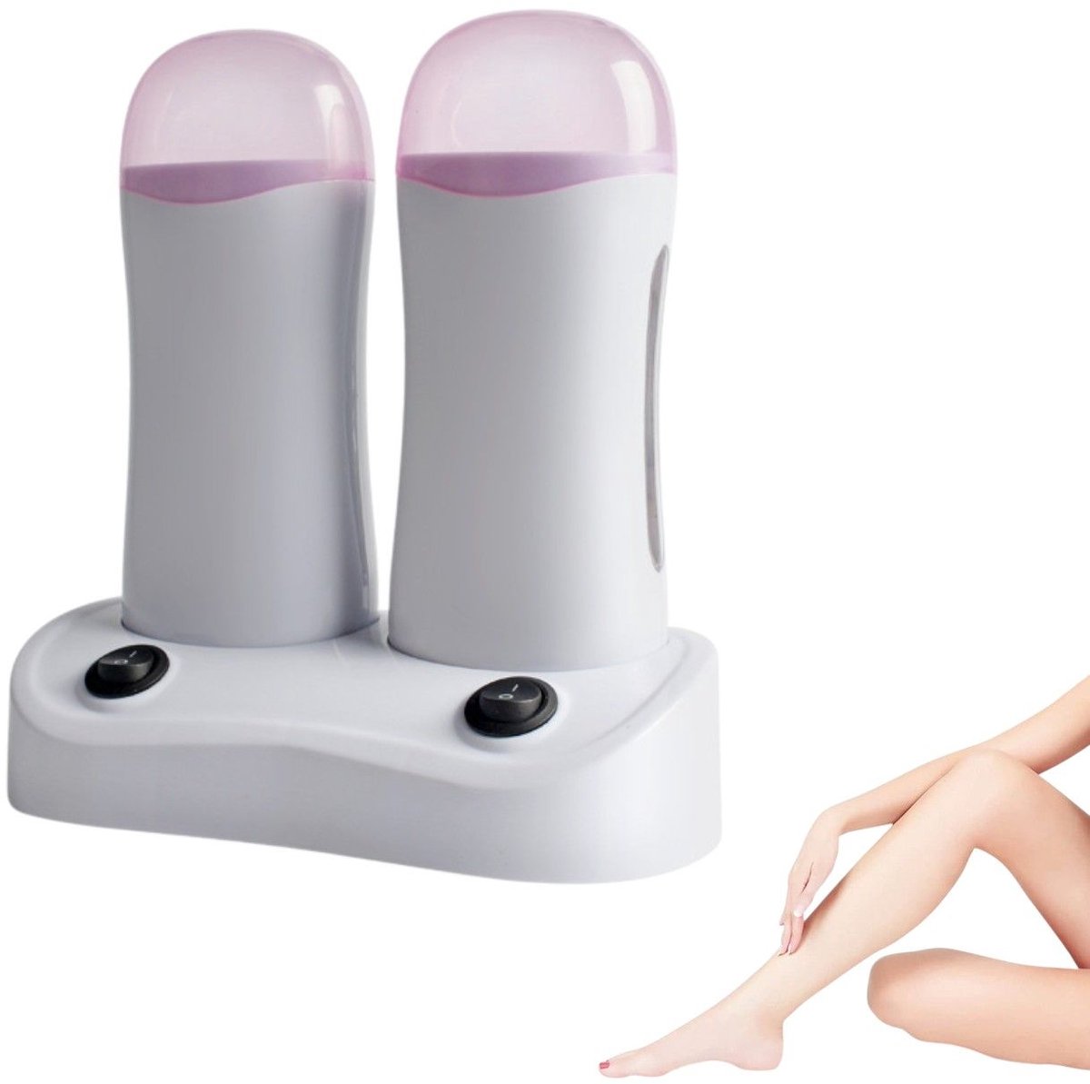 Dubbele waxmachine - waxsmelter - waxontharingsapparaat - waxverwarmer - dubbele waxverwarmer - waxontharingsset - dubbele waxverwarmer