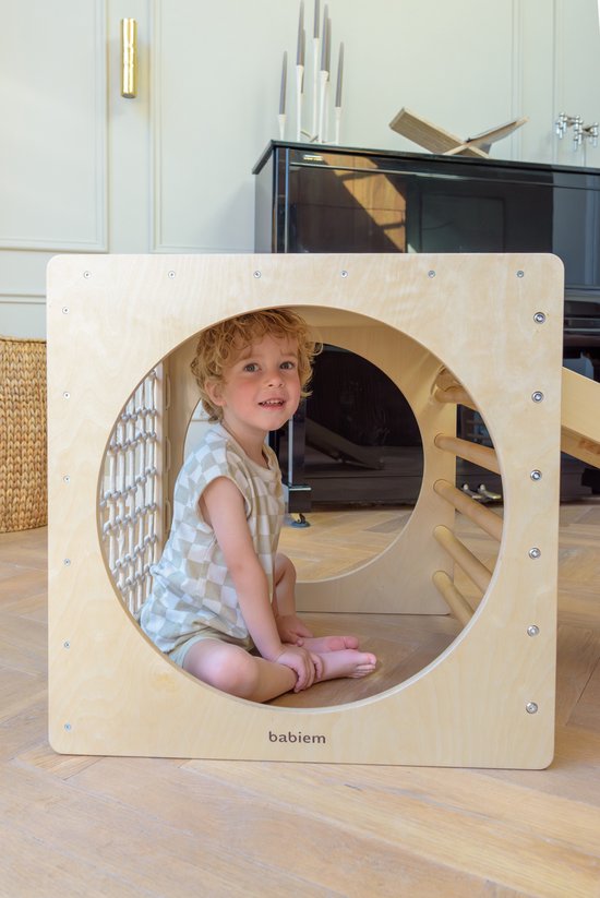 Babiem® Ben - Klimrek - Klimkubus - Houten Speelgoed - Klimrek Kinderen - Bevordert fysieke ontwikkeling - Vanaf 3 Jaar - Montesorri Speelgoed - FSC Hout van Merkloos — afbeelding 5