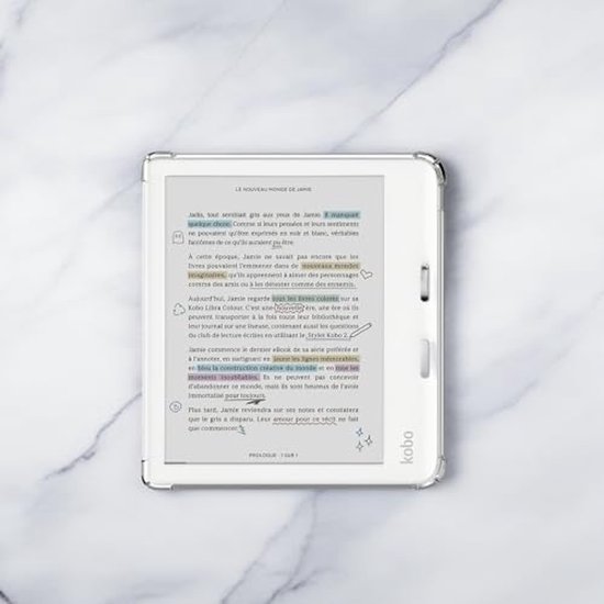 Hoesje voor Kobo Libra 2 en Libra Colour - 7 inch E-reader Cover met Versterkte Hoeken van Merkloos — afbeelding 3