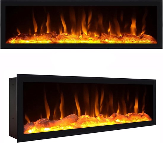 Kaminio - Elektrische Haard - 12 Vlammen, Inclusief Afstandsbediening 1800 W
