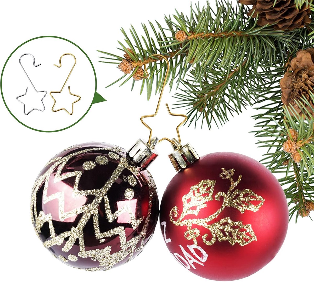 9x kerstballen, kerstboomballen van kunststof voor kerst, boomversiering voor de