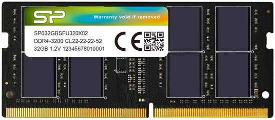 Silicon Power - Laptopgeheugen - DDR4 - 32GB - 3200MHz - CL22