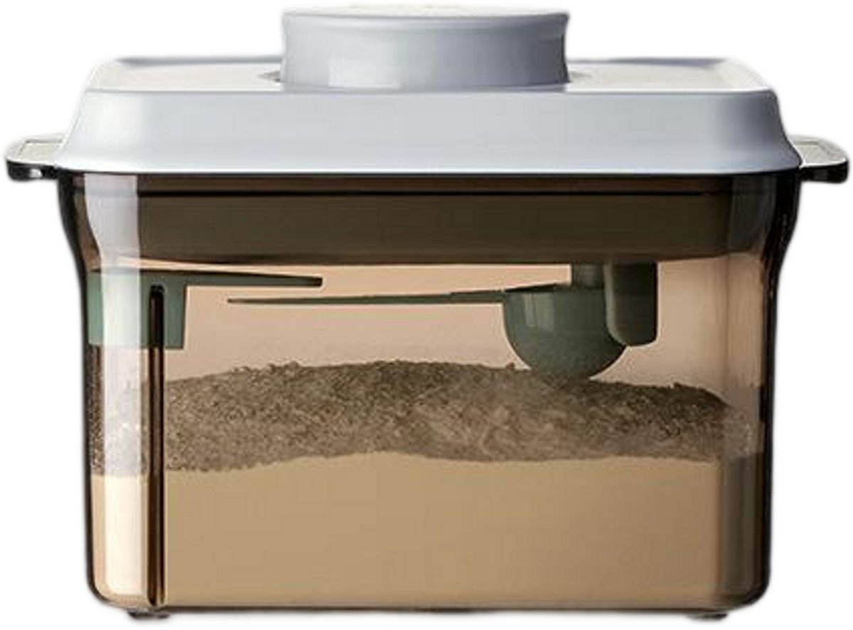 Image of 1000ml melkpoederdispenser - Draagbare melkpoederbewaardoos met maatschep - Verzegelde melkpoederdispenser - Melkpoedercontainer - Uitneembare eiwitpoederbewaardoos - Type B