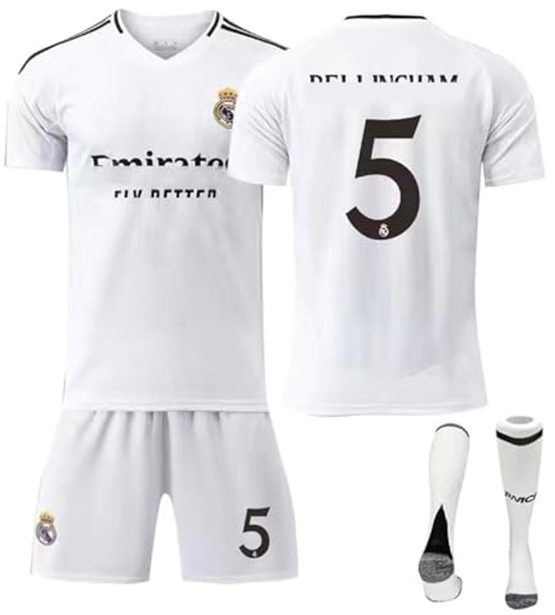 Voetbaljersey voor Kinderen – Voetbalshirt met Shorts en Sokken – Maat L (140-150 CM)