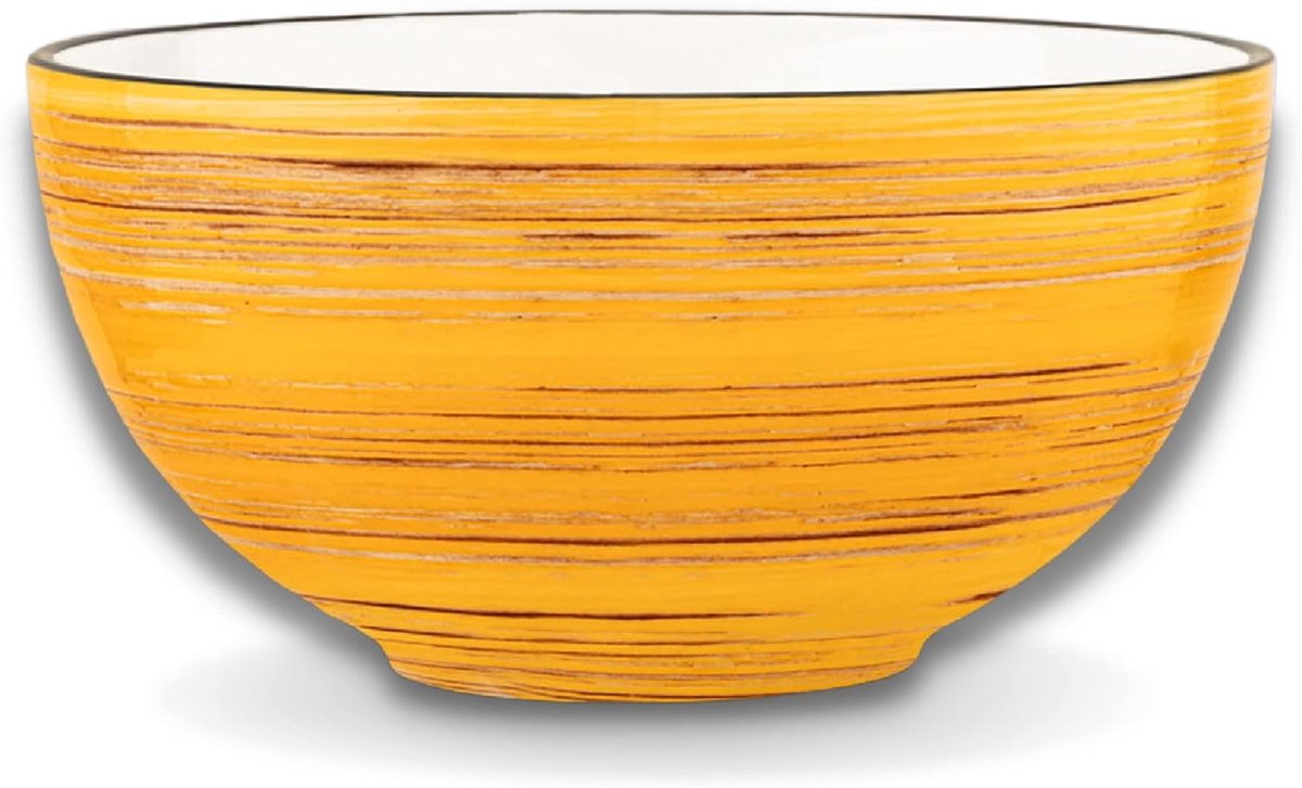 Wilmax Bord Spiraal - Geel - 28 cm – Elegant Design voor Stijlvol Serveren