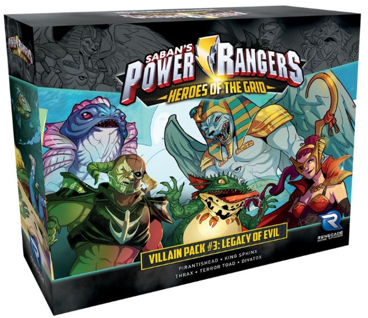 Power Rangers: Heroes of the Grid Villain Pack #3 Legacy of Evil - Bordspel - Engelstalig - Renegade Game Studios