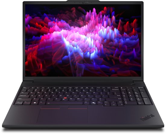 Lenovo ThinkPad P16v Gen 3 (Intel) Intel Core Ultra 7 255H Mobiel werkstation 40,6 cm (16") WUXGA 32 GB DDR5-SDRAM 1 TB SSD NVIDIA RTX PRO 1000 Blackwell Wi-Fi 7 (802.11be) Windows 11 Pro Engels Zwart - Lenovo - Hoofdafbeelding