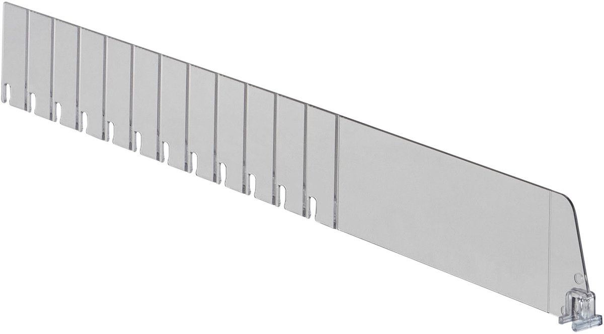 Breekbare Vakverdeler / Schapverdeler / Plank Scheidingsdelen - 6 cm hoog - Transparant - Type SV60-Z