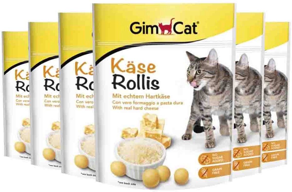 GimCat Kaas Rollis - 6 x 140 gr - Voordeelverpakking