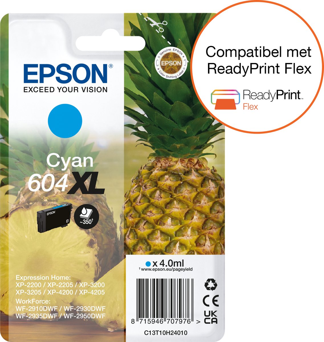 Epson 604XL Cartridge Cyaan