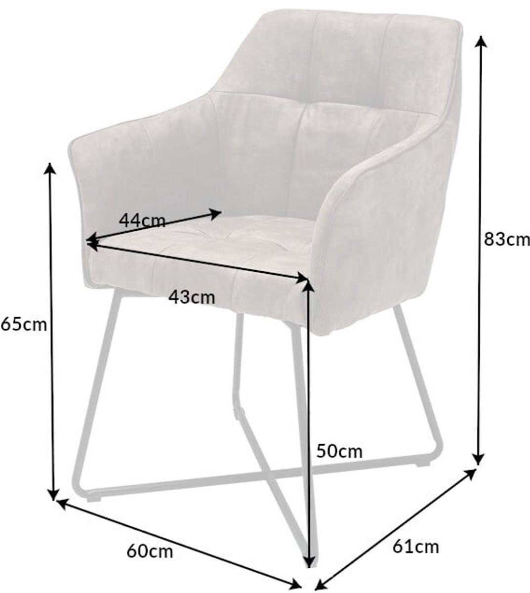 Invicta Interior Exclusief design stoel LOFT microvezel vintage taupe met armleuning - 42475 Zie omschrijving