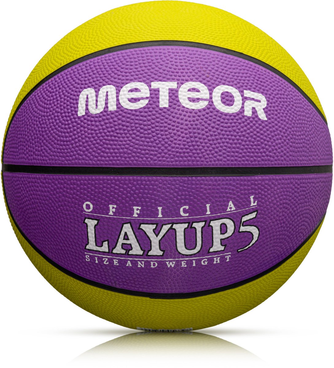 Meteor Layup 5 - Basketbal - voor het spelen van basketbal - Sportuitrusting - Paars / Geel