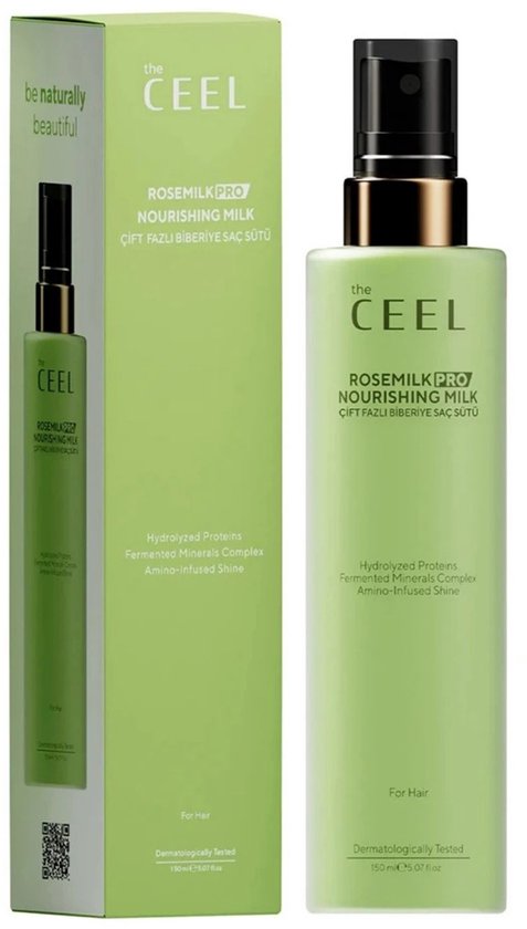 The Ceel Rozemarijn haarmelk met gehydrolyseerd sojaproteïne - Twee fasen leave-in verzorging voor sterker beter doorkambaar haar - Tegen pluis & droog haar 150 ml