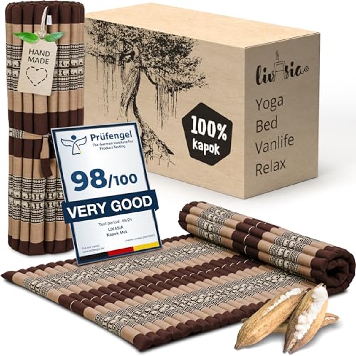Comfortabel Rolmatras Buitenshuis - 200x110x4,5cm - Perfect Voor Kamperen, Yoga en Meditatie