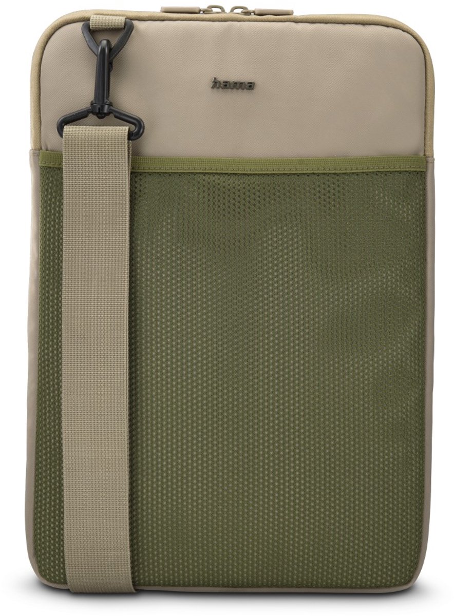 Hama To go laptopsleeve - 12,1inch - Beige groen