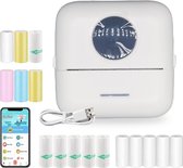 HeppieBabie Bluetooth Pocket Printer - Mini Printer - Sticker - Mobiele Fotoprinter - Incl 16 Papierrollen