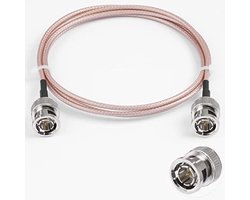 Vecys BNC Male naar BNC Male Kabel 75ohm BNC Male naar Male HD-SDI RG179 RF Coaxiale Pigtail Jumper Kabel 10ft/3m voor VCR Camera Marine CB Radio CCTV Monitor