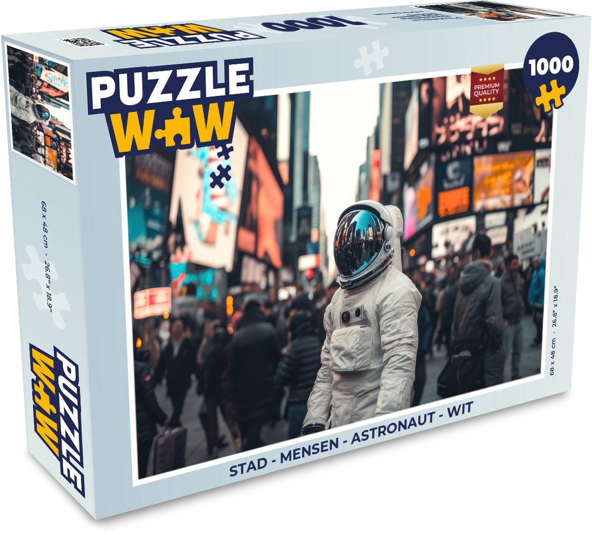 Stad - Mensen - Astronaut - Wit
