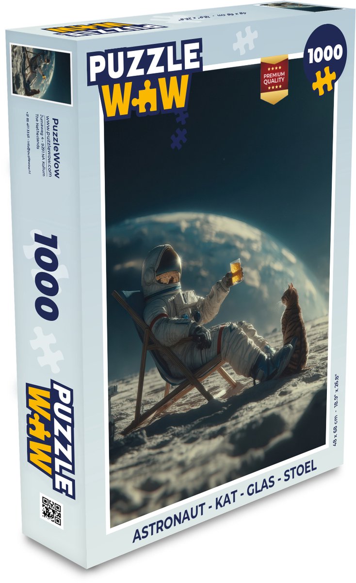 Astronaut - Kat - Glas - Stoel