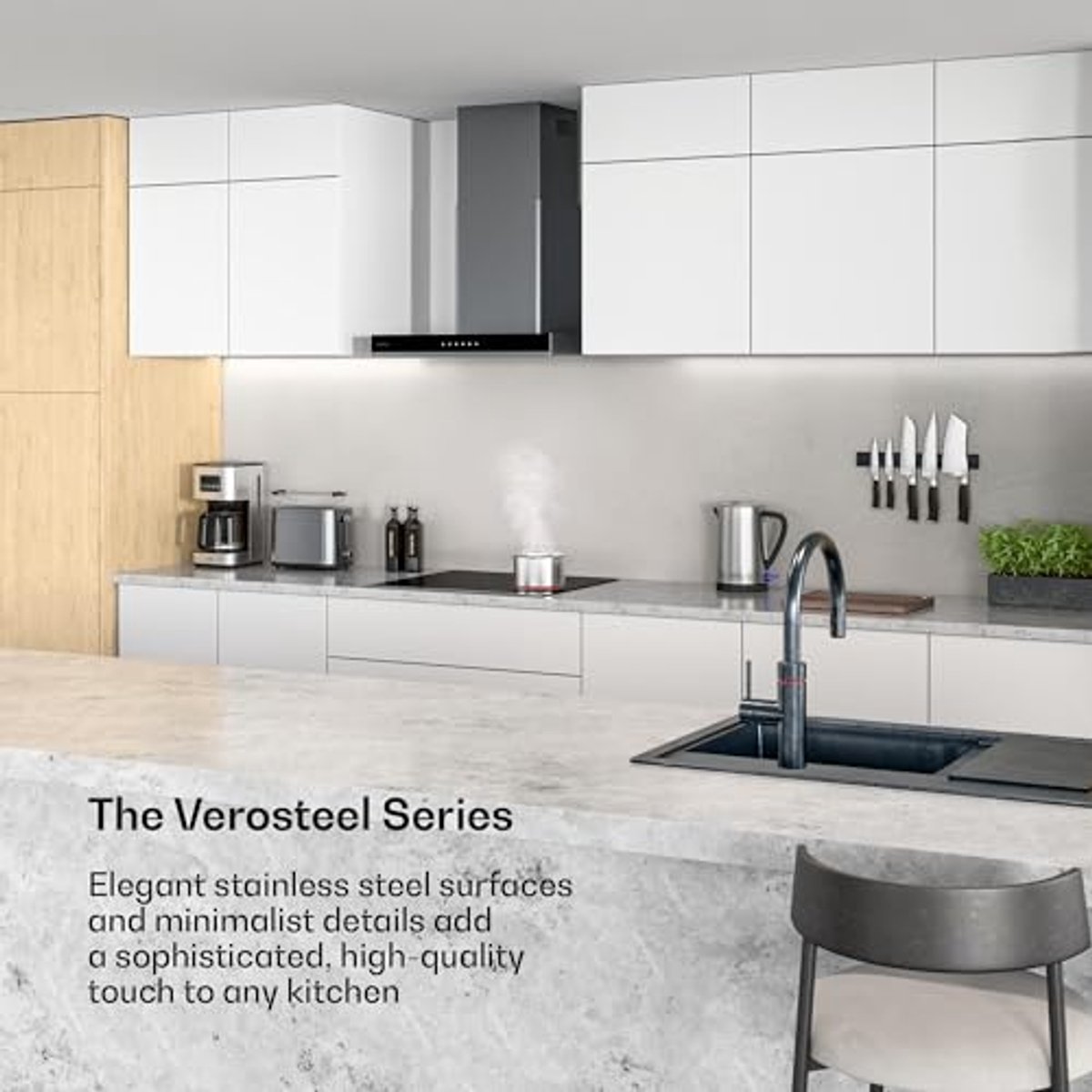 Ceramische Kookplaat 60 cm met 4 Zones en Touch Slider - 6600 W