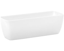 Bloembak Balkonbak Verve 30x15x13,5cm WIT Nicoli