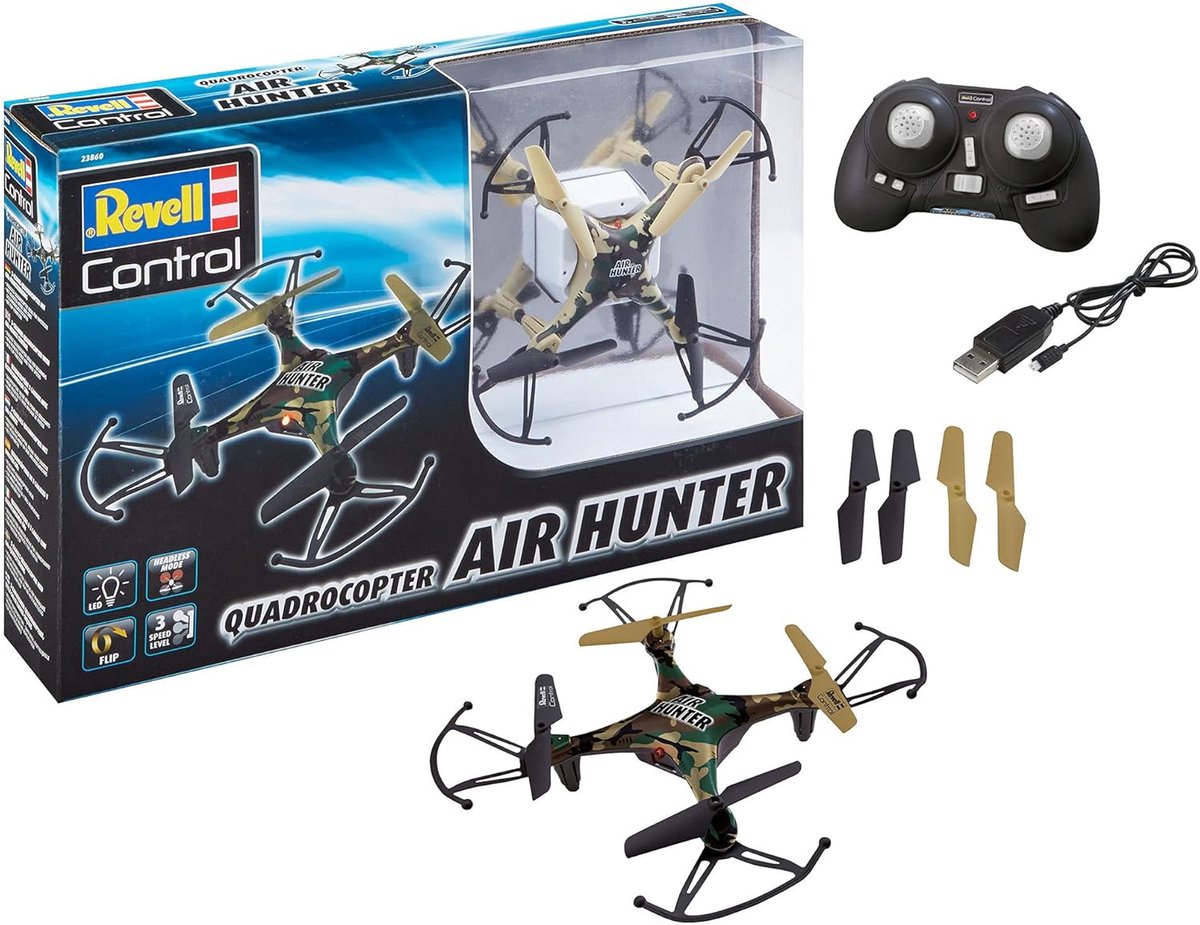 Beginner Quadrocopter met 3 Snelheden, Headless Mode en Flipfunctie