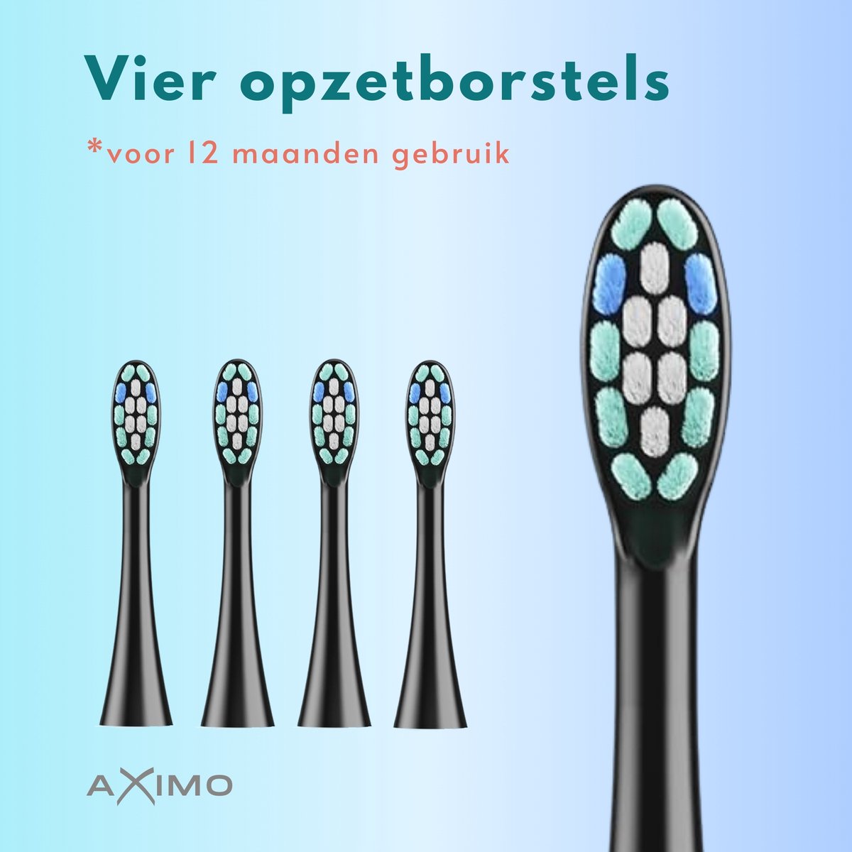 AXIMO Tandenborstel 4 stuks vervangborstel