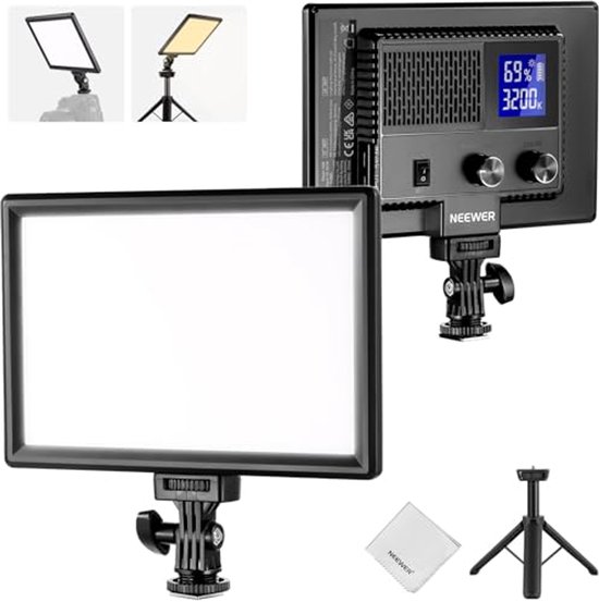 Streaming Fotolicht Videolicht LED Videoleuchte Dauerlicht Key Light mit Farbfilter für Kamera