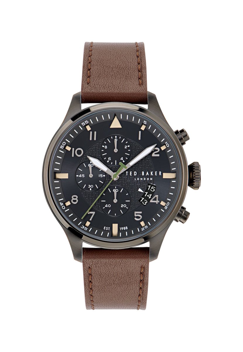 Ted Baker Ted Baker Apple® (42Mm-44Mm) Watch-Bandje Bruin Armband: 100% Leer 44 mm BKPFMF405W0