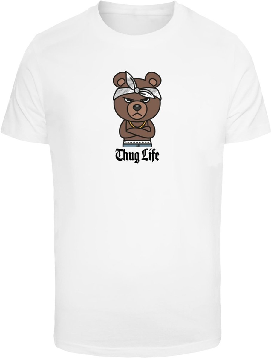 Mister Tee Bandana Bear Sketch T-shirt Wit