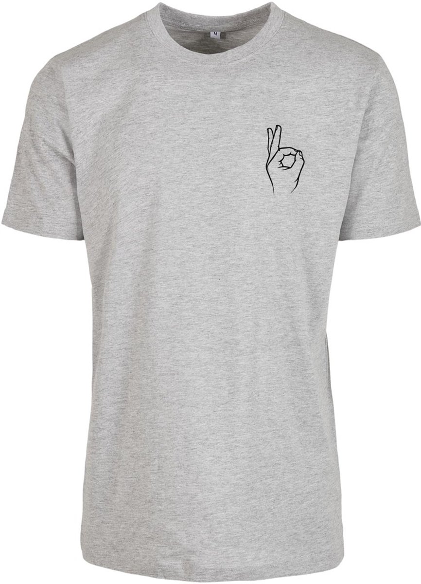 Mister Tee Easy Sign heather Heren T-shirt M Grijs