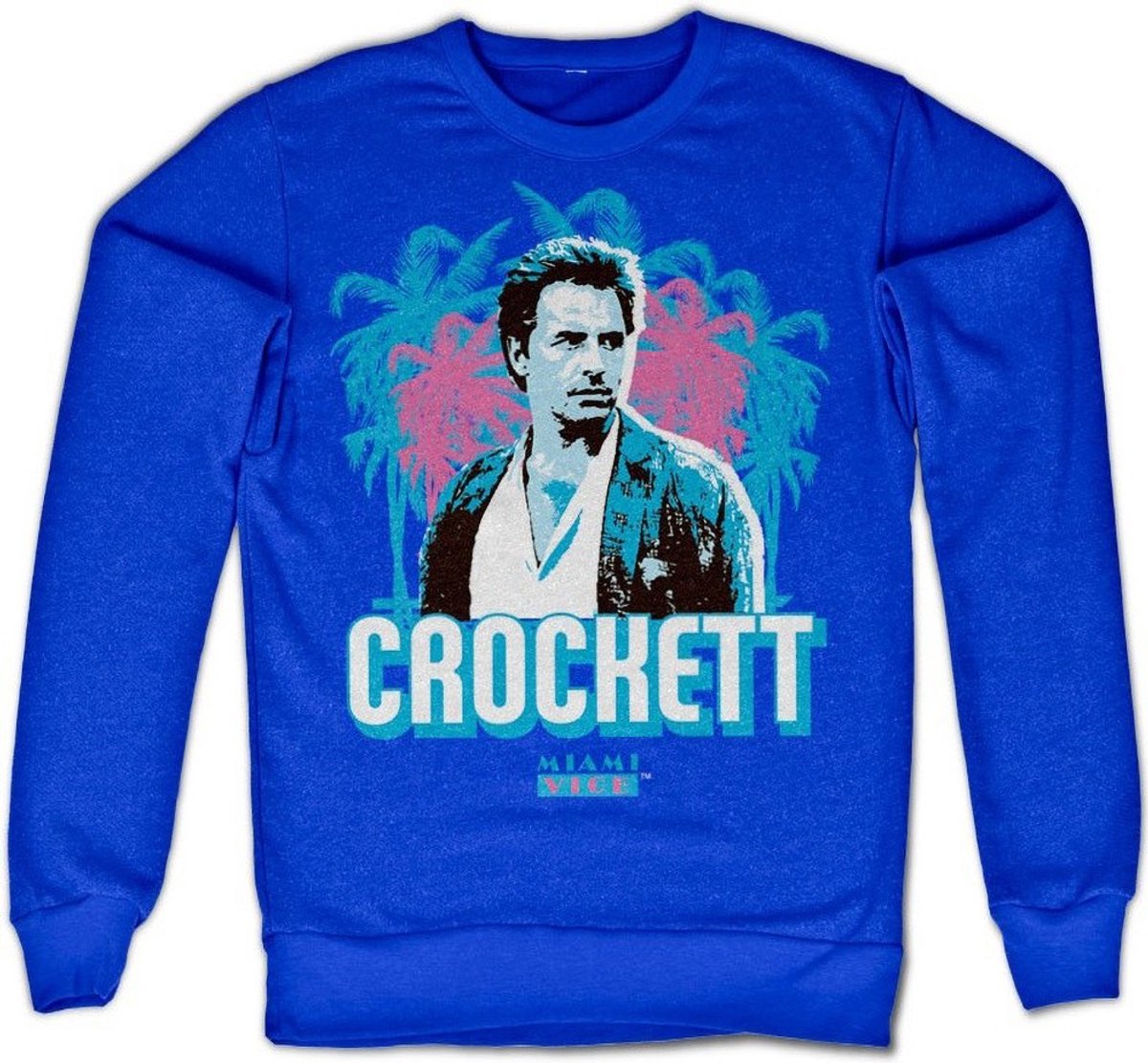 Miami Vice Crockett Palms-sweatshirt, blauw