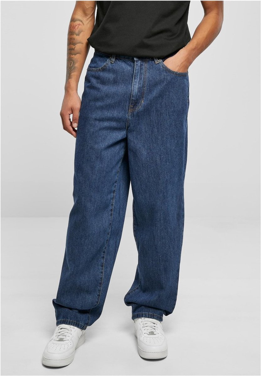 Urban Classics 90‘s Jeans Wijde broek Taille 36 inch Donkerblauw