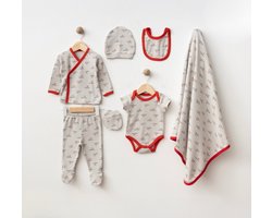 I love mummy daddy - Baby newborn 7-delige kleding set jongens/meisjes - Newborn kleding set - Newborn set - Babykleding - Babyshower cadeau - Kraamcadeau