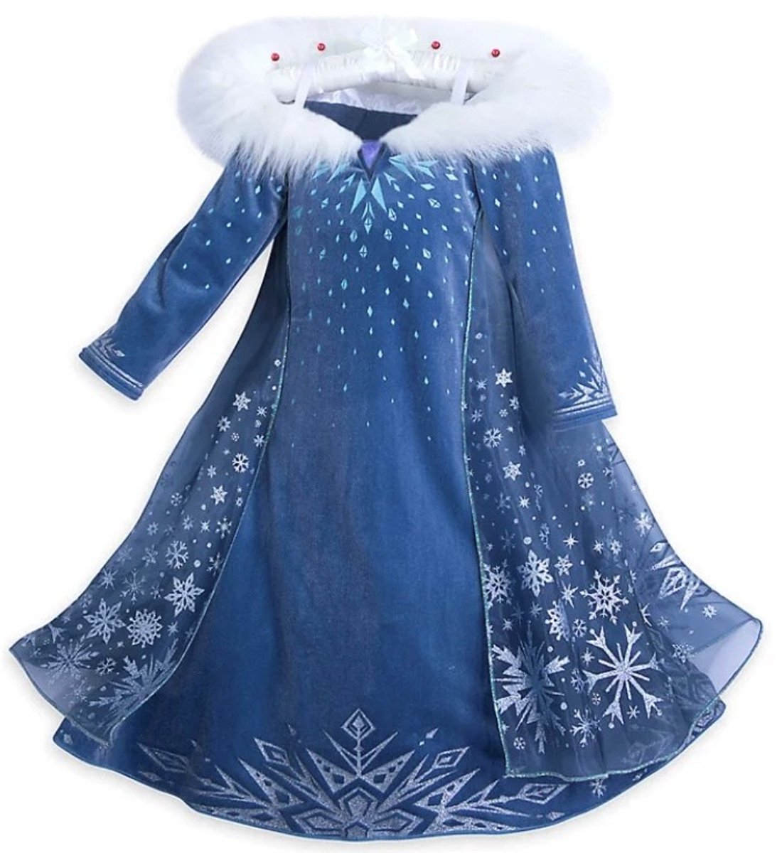 Vesta svr Prinsessenjurk meisje - verkleden als Elsa - Verkleedkleding - ijskoningin - Carnaval - prinsessen Speelgoed - 110/116