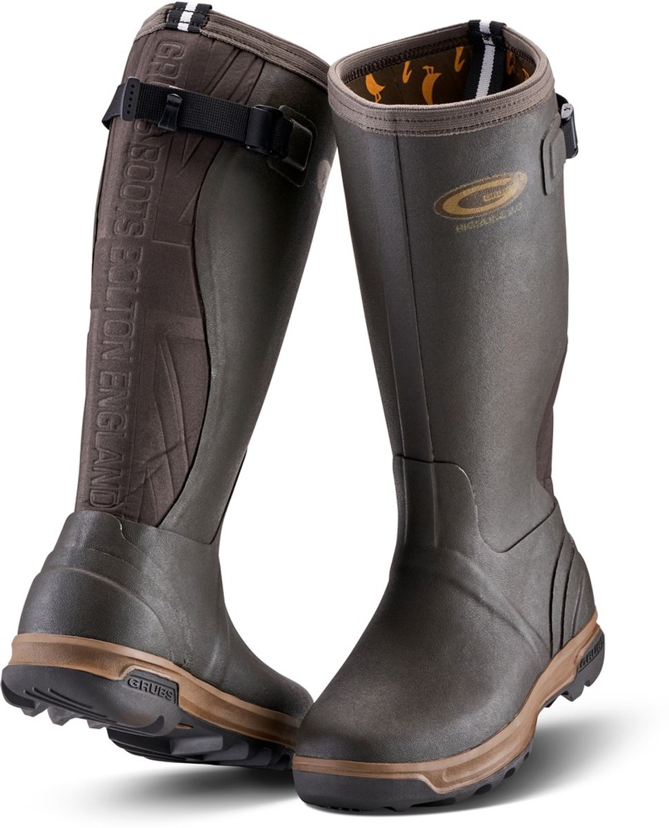 Grubs rubberlaarzen Highline 2.0 Unisex-laarzen GHIGH2.0 Bruin-43 (UK: 9, DE: 43)